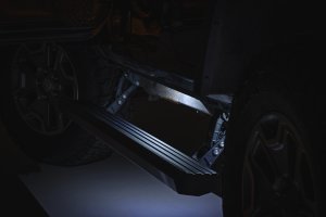 Jeep Wrangler JK Unlimited Power Running Boards - Rough Country - 6-Inch All-Season Aluminum Boards - '07-'10